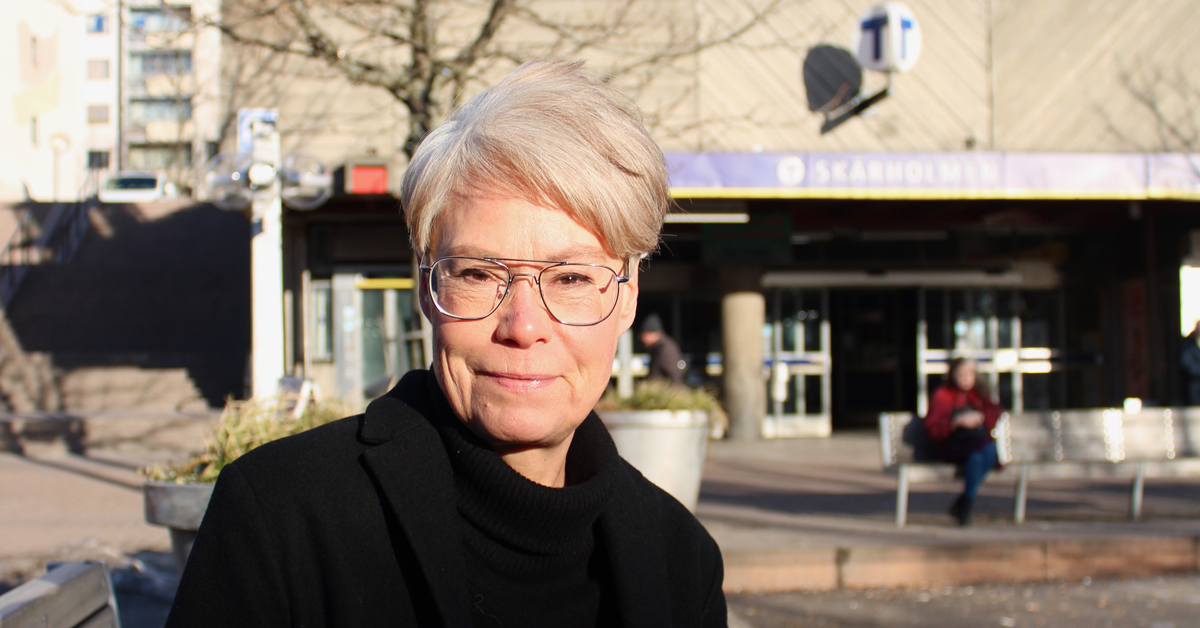 Lena Svensson är strateg och samordnare för trygghetsarbetet på stadsdelsförvaltningen i Skärholmen.