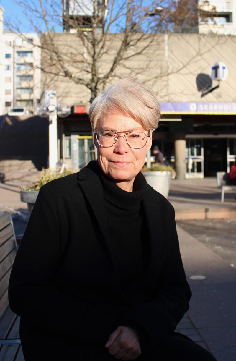 Lena Svensson är strateg och samordnare för trygghetsarbetet på stadsdelsförvaltningen i Skärholmen.