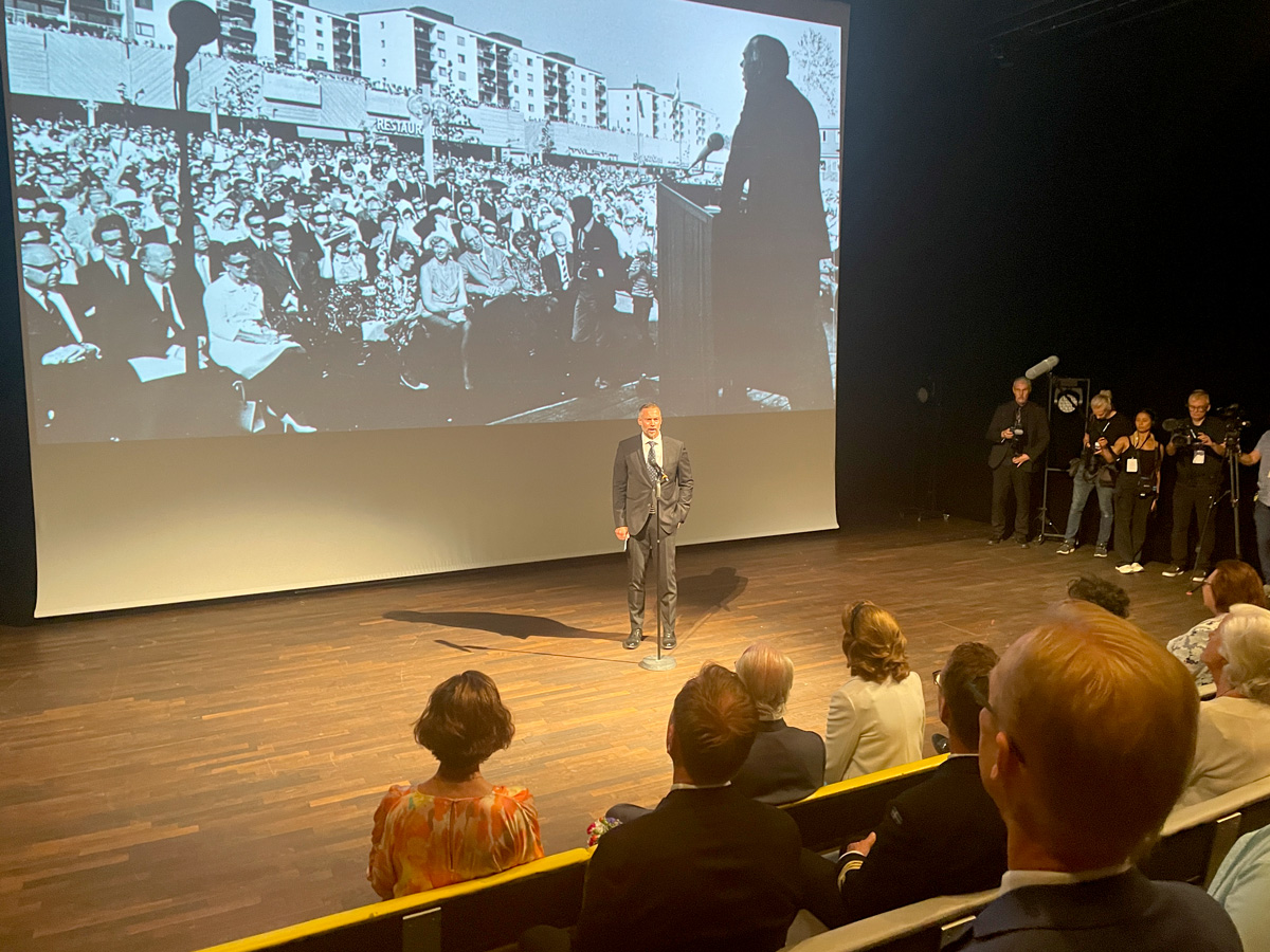 Torsdagen den 22 juni firade kungen 50 år som regent och besökte Skärholmen.