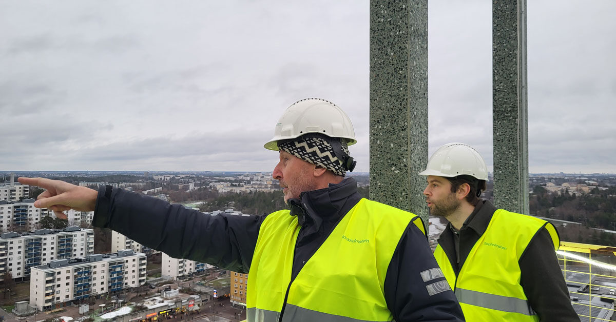 Studiebesök i Stockholmshems nya kontor i Skärholmen