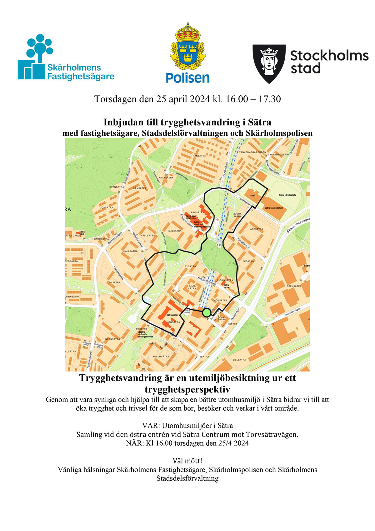 Trygghetsvandring i Sätra 2404025