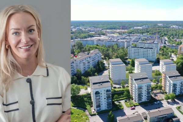 Anna-Karin Malmqvist, Förvaltningschef hos Klövern och de planerade fastigheterna på Ekholmsvägen i Skärholmen.