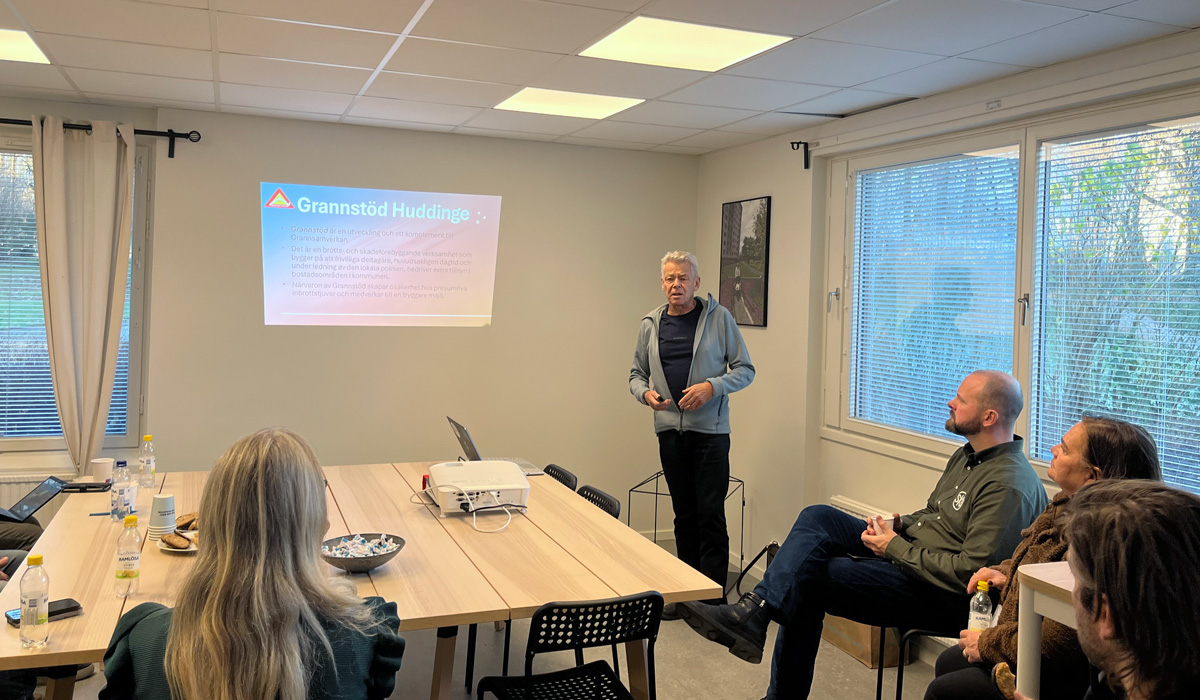 Kim Kimerus från Grannstödet i Huddinge