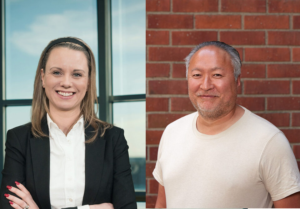 Therese Afram, områdeschef och Johan Hultgren, Förvaltningskoordinator på Victoriahem