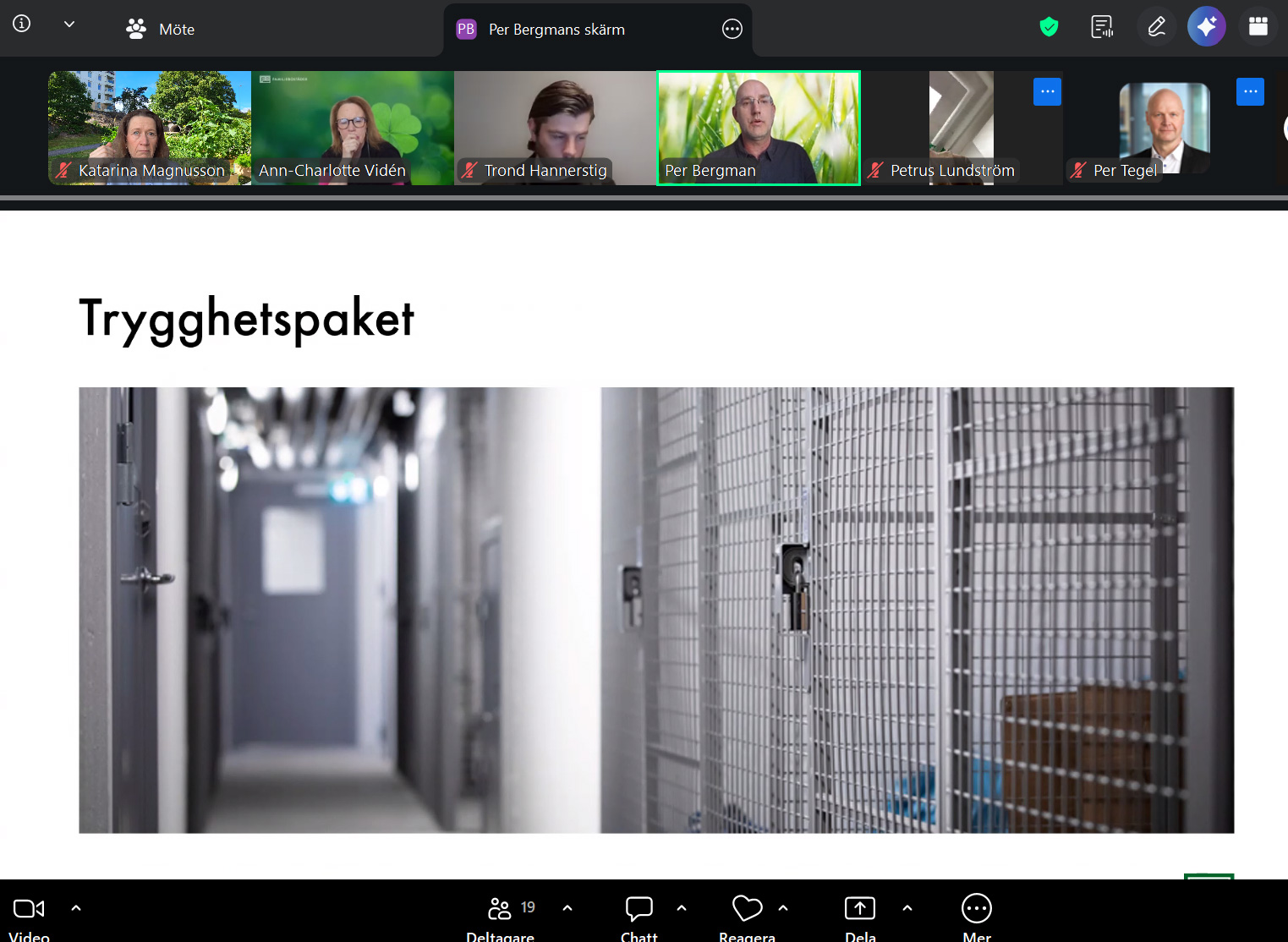skärmbild-trygghetspaket nätverksträff om AktivBo. Fokus låg på kundmätningar och hur resultaten används i det praktiska arbetet.