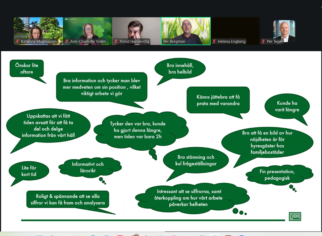 skärmbild-workshop nätverksträff om AktivBo. Fokus låg på kundmätningar och hur resultaten används i det praktiska arbetet.
