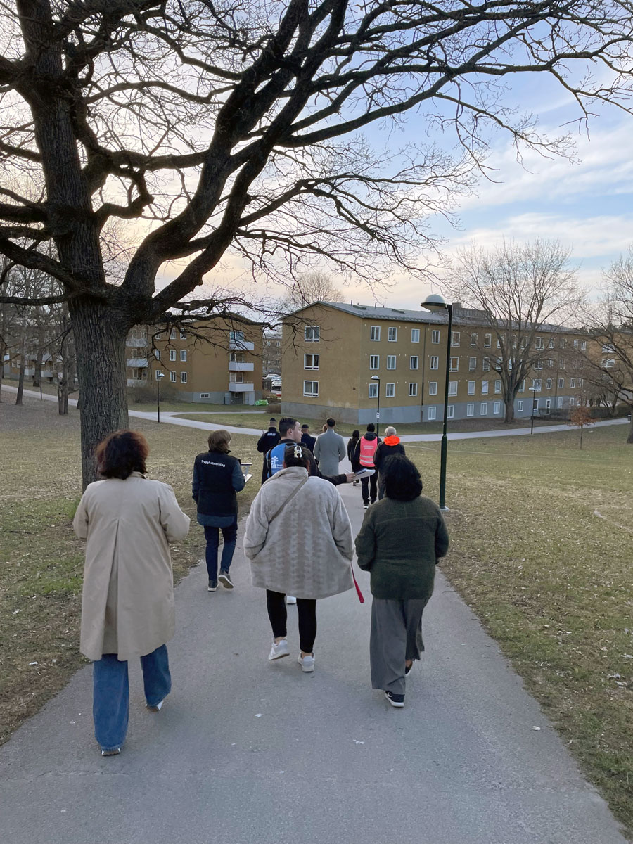 Trygghetsvandring i Vårberg april 2026