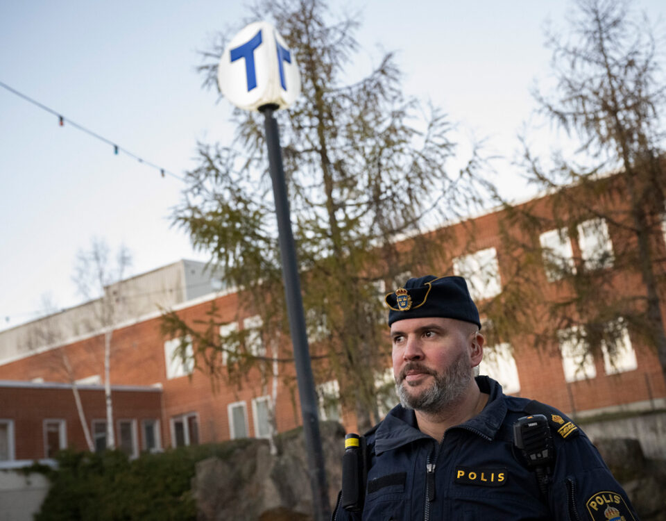 Christoffer Peyre kommunpolis i Skärholmen