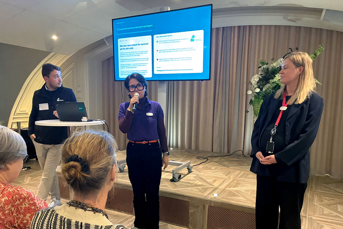 Insprationsdag - ofrivillig ensamhet Satsningen har redan väckt intresse utanför stadsdelen och presenterades nyligen vid Äldreförvaltningens inspirationsdag för deltagare från både äldreomsorgen och bostadsbolagen.